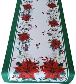 Vianočný behúň s motívom vianočnej ruže Šírka: 40 cm | Dĺžka: 140 cm