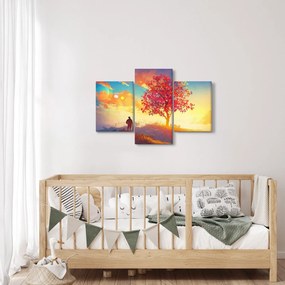 Obraz stromu na kopci (90x60 cm)