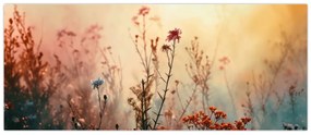 Obraz - Divoké kvety (120x50 cm)
