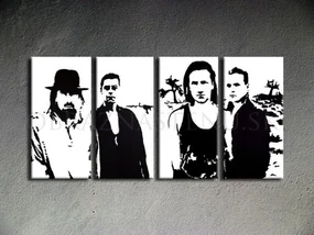 Ručne maľovaný POP Art obraz U2 in Black | rôzne rozmery