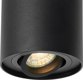 Inteligentné stropné bodové svetlo čierne nastaviteľné vrátane WiFi GU10 - Rondoo up