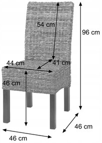 MCW Stolička do jedálne Loiret (sada 6 kusov)