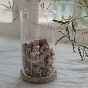 Eulenschnitt Sklenená dóza s vekom Houses 1,4 l