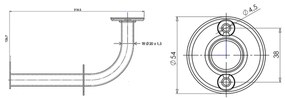 AQUALINE 8009 držiak toaletného papiera, biela