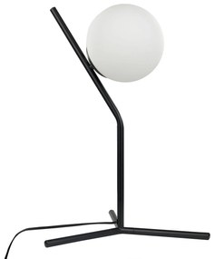 Sklenená stolná lampa 45 cm čierna WAPITI Beliani