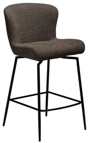 Hnedá čalúnená barová stolička (výška sedadla 67,5 cm) Glam – DAN-FORM Denmark