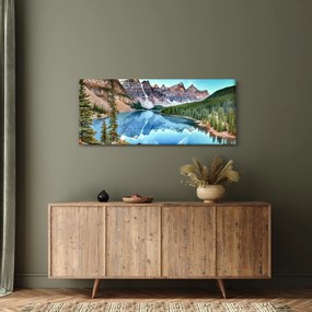Obraz - Moraine lake (120x50 cm)