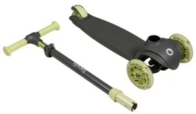 Lionelo - Detská kolobežka JESSY 3xAA šedá/zelená