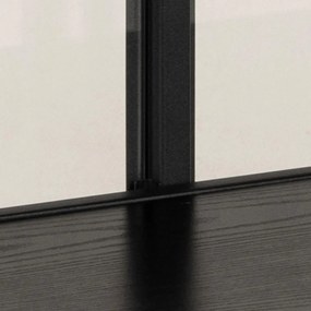 Vitrína Seaford 152,4x86,4 cm čierna