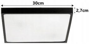 BERGE LED plafond 2xE27 IP20 LARI-S ČIERNA