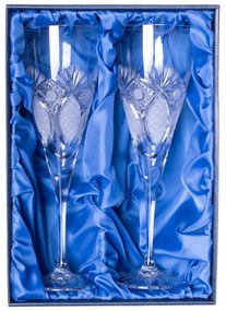 Onte Crystal Bohemia Crystal ručne brúsené poháre na biele víno Exclusive 260 ml 2KS