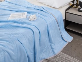 Chladiaca letná prikrývka CELIA, modrá Rozmer: 140 x 200 cm