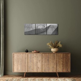 Obraz - 3D stena (s hodinami) (90x30 cm)