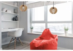 Závesné svietidlo Timber Spider 2, 2x drevené tienidlo