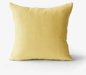Goldea obliečka na vankúš z ľanovej zmesi - žltá 50 x 50 cm