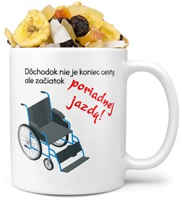 Hrnček Dôchodok nie je koniec (Náplň hrnčeka: Tropická zmes)