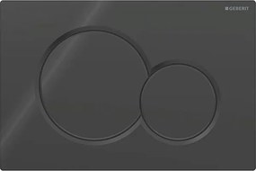 Geberit 115.770.DW.5 - Splachovacie tlačidlo Sigma01 Round 24,6x16,4 cm čierna