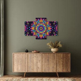 Obraz - Kaleidoskopická mandala (90x60 cm)