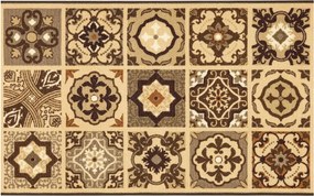 Protišmykový behúň PATCHWORK 07 béžový