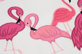 Dekoračná obliečka na vankúš PINK FEATHERS 30x45 cm, biela