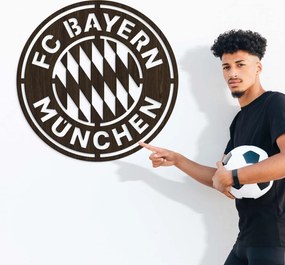 DUBLEZ | Drevené logo klubu - FC Bayern Munchen | Obraz