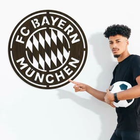 DUBLEZ | Drevené logo klubu - FC Bayern Munchen