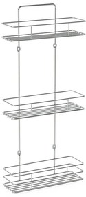 Erga Miko S3, trojúrovňová polica 23x8x51 cm, chrómová, ERG-YKA-E.MIKO S3