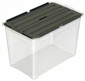Multibox s pripevneným vekom Eco 60 l, čierne veko, 60 l