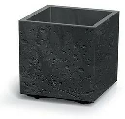 Kvetináč SIERRA SQUARE BETON EFFECT 38,5 cm ,čierny, M