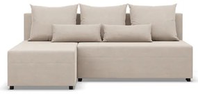 Rohová rozkladacia sedačka FERMO Kronos béžová