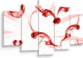 Obraz srdca z dymu (150x105 cm)