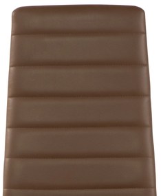 Noela Jedálenská stolička z umelej kože TINO hnedá