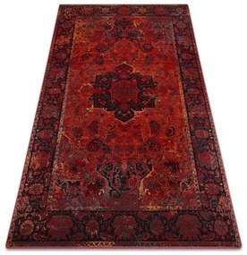 Koberec vlnený POLONIA Dukato Ornament, rubínovo - červený