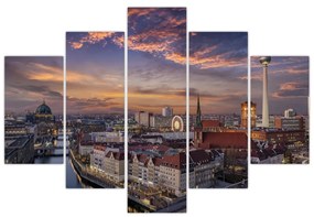Obraz - Západ slnka nad Berlínom (150x105 cm)