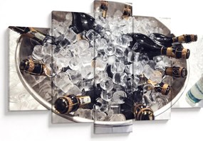 Obraz - šampanské v ľade (150x105 cm)