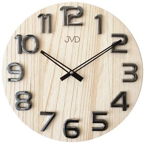 Nástenné hodiny drevené JVD HT97.4, 40cm