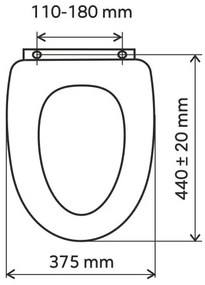 FERRO - WC sedadlo MDF/wenge