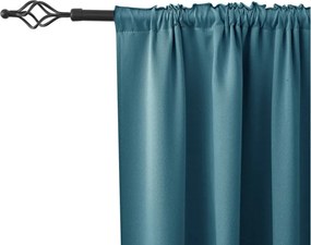Modrozelený záves OXFORD 140x250 cm Zavesenie: Kovové krúžky