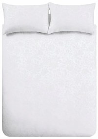 Biele obliečky na dvojlôžko/predĺžené zo žakára 230x220 cm Fleur Matelassé – Bianca