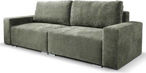 Rozkladacia pohovka Anafi, machovo - zelená látka