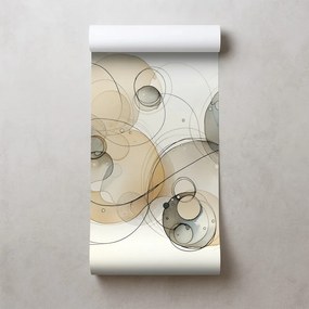 Tapeta abstraktné akvarelové kruhy