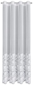 ZÁCLONA NA KRÚŽKOCH EVA MINGE JASMIN 140X250 CM VZOROVANÁ