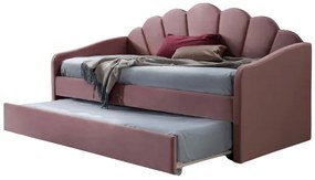 WERSACE rozkladacia čalúnená posteľ, Bluvel 52 - ružová