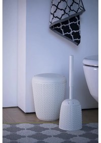 Biely odpadkový kôš do kúpeľne Curver Knit, 7 l