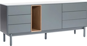 Teulat Corvo komoda do obývačky - Sivá - 180 cm