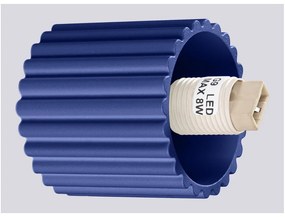 Tmavomodré nástenné svietidlo Orbital – Sollux