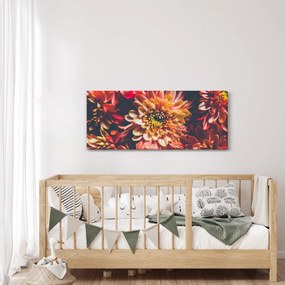 Obraz - Chryzantémy (120x50 cm)