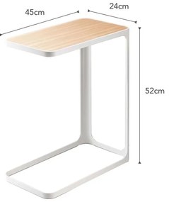 Biely odkladací stolík YAMAZAKI Frame