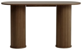 Hnedý konzolový stolík 40x130 cm Nola – Unique Furniture