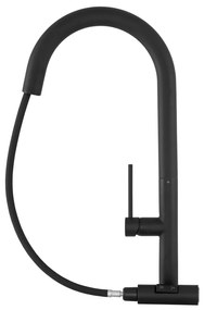Gamma Round, vysoká drezová batéria h-460, čierna matná, GMA-BRD-BK